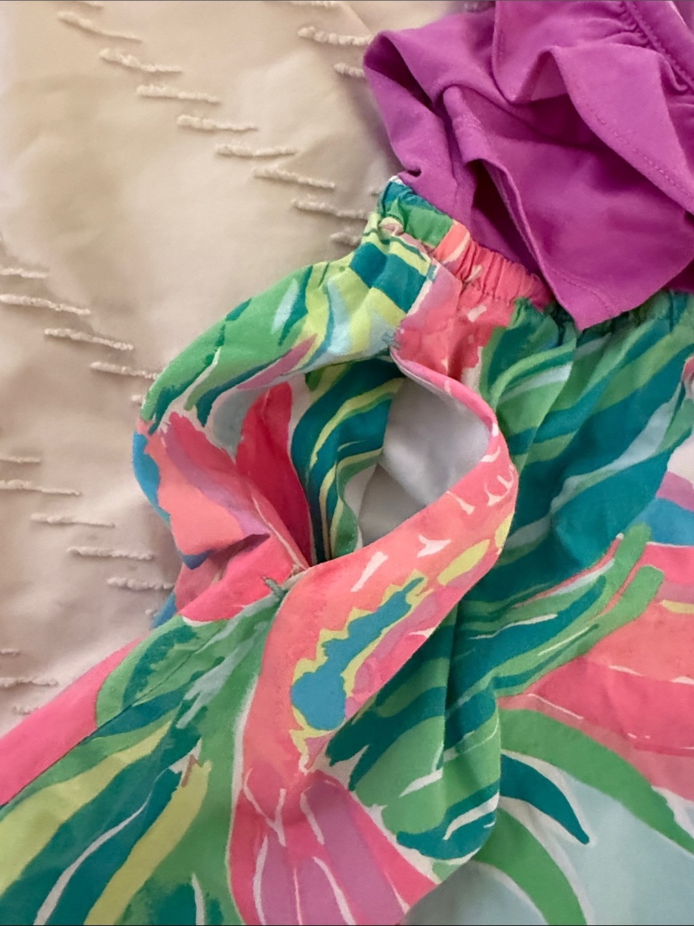 Lilly Pulitzer Purple and Floral Print Sundress - Picture 6 of 7